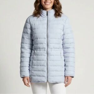 Nautica Women's Sky Blue Puffer Jacket XXL